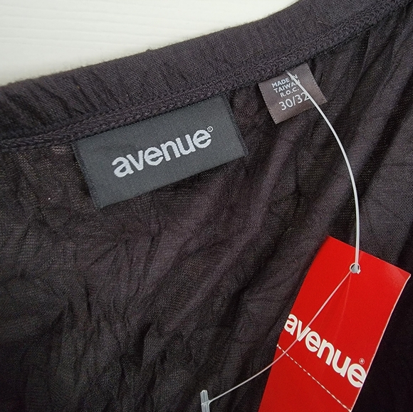 NWT Avenue Black Crinkle Maxi Skirt - Picture 7 of 7